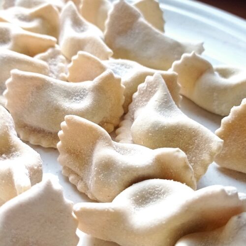 Fresh handmade ravioli at Antica Locanda Roncaglia in Lombardy