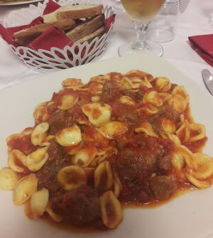 Orecchiette pasta dish