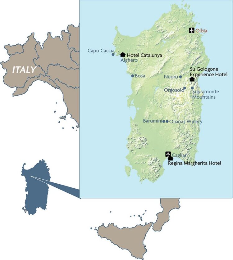 Sardinia Map