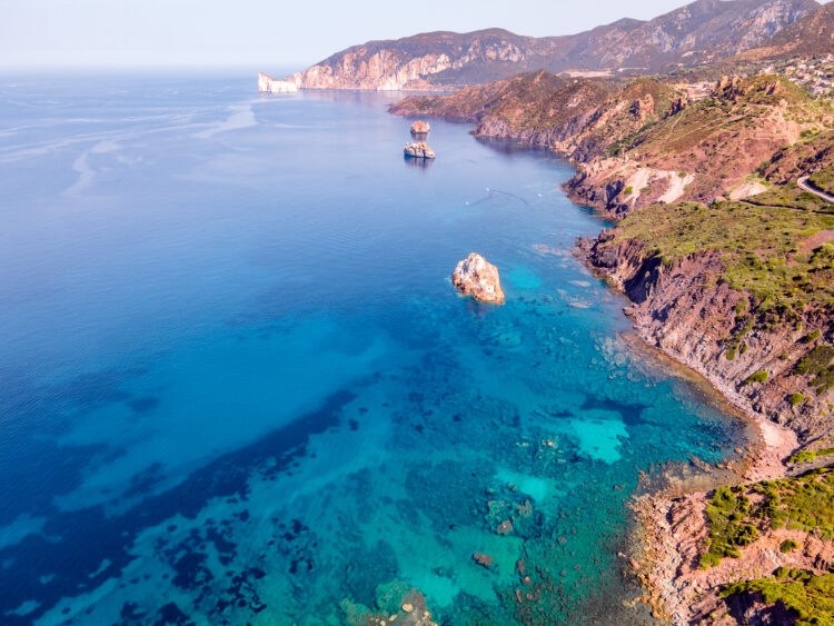Sardinia rocky coastal view