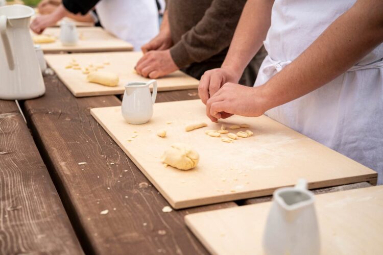 Pasta making in Italy