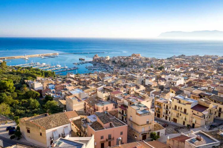 A view over Castellammare del Golfo, Sicily